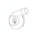 BorgWarner turboaggregat 17459700019 K03-serien