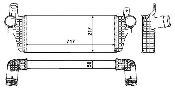 Laddluftkylare NRF 30466