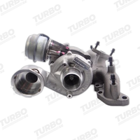 Renoverad bytesturbo Garrett 756062-5001S turboaggregat - vinkel 3