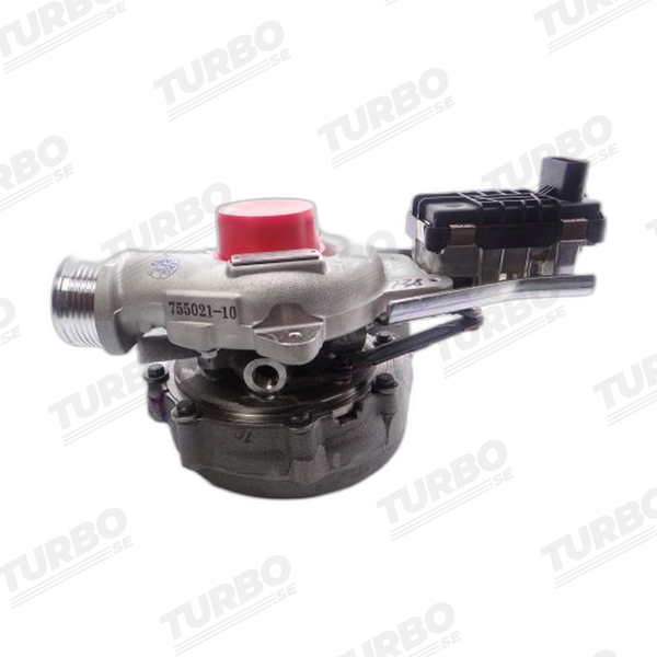 Renoverad bytesturbo Garrett 757779-5004S turboaggregat - vinkel 4