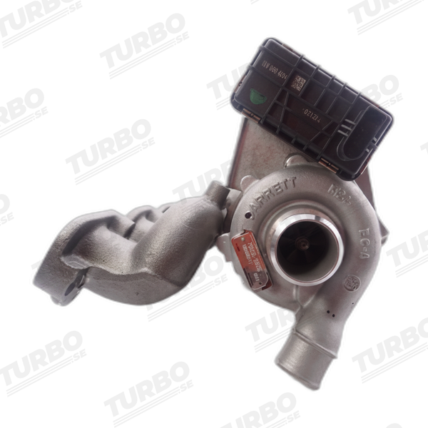 Renoverad bytesturbo Garrett 758226-5004S turboaggregat - vinkel 3